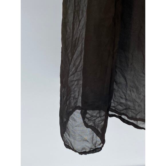 UNBRANDED Women’s Brown Mesh Sleeveless Scoop-Neck Midi Overlay Dress SZ OS - Picture 6 of 7